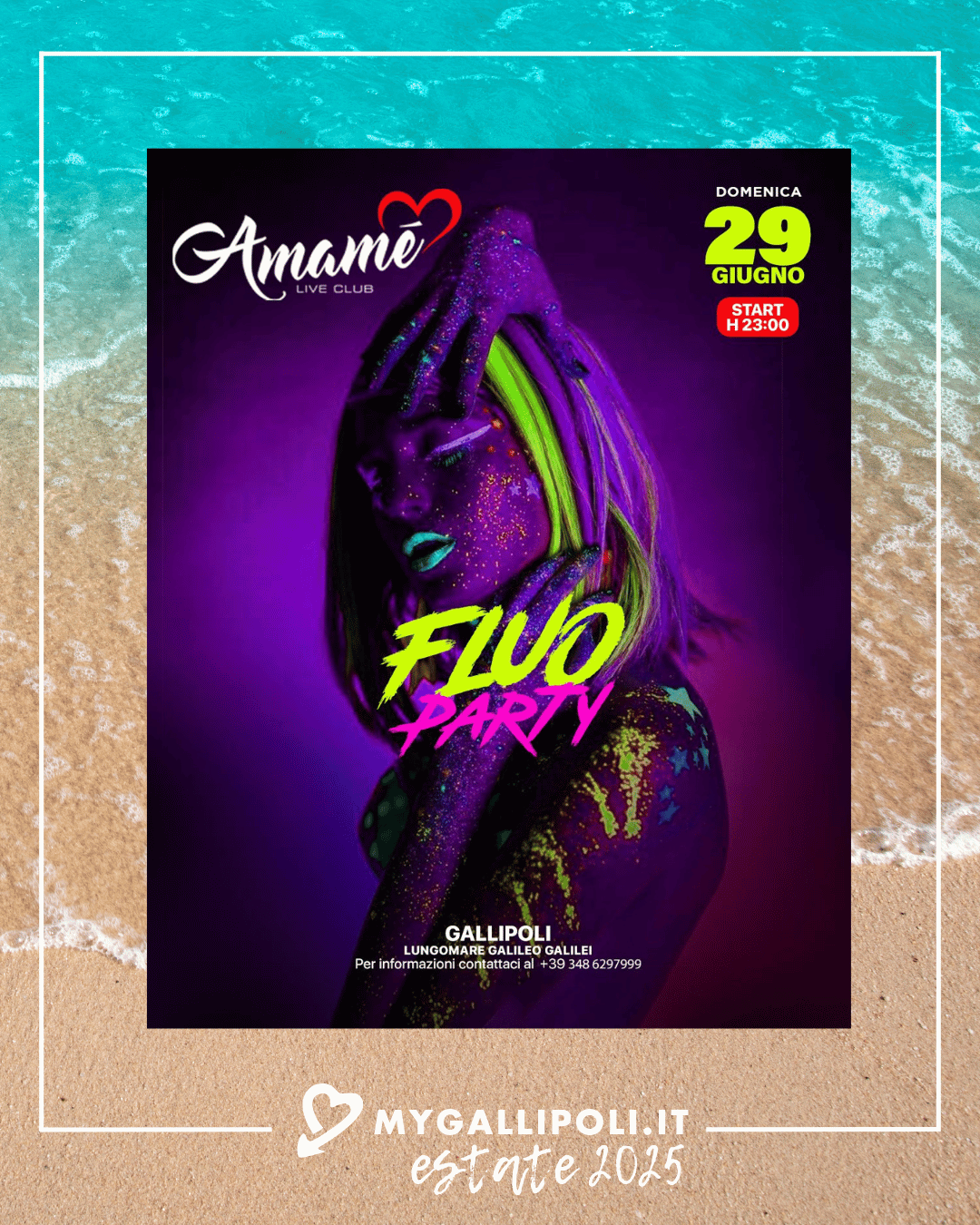 29.06 - AMAME' - FLUO PARTY
